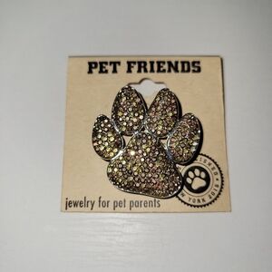 Pet Friends Paw Brooch
